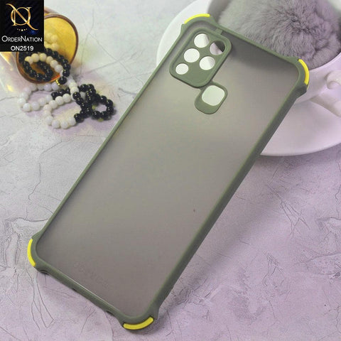 Infinix Hot 10s Cover - Light Green - Translucent Matte Shockproof Full Camera Protection Case