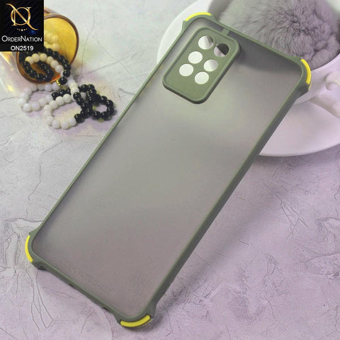 Infinix Note 10 Pro Cover - Light Green - Translucent Matte Shockproof Full Camera Protection Case