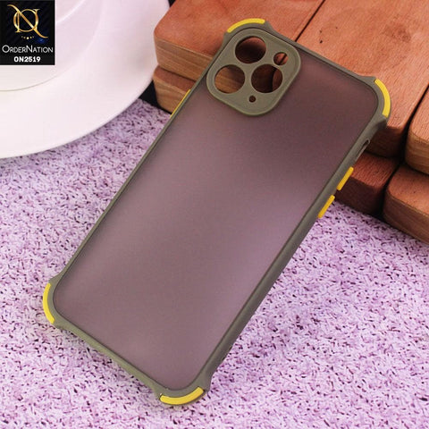 iPhone 11 Pro Max Cover - Light Green - Translucent Matte Shockproof Full Camera Protection Case