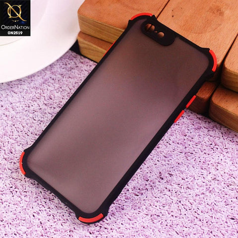 iPhone 6S / 6 Cover - Black - Translucent Matte Shockproof Full Camera Protection Case