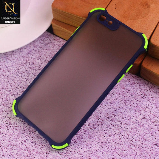 iPhone 6s Plus / 6 Plus Cover - Blue - Translucent Matte Shockproof Full Camera Protection Case