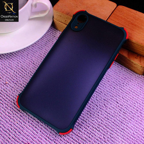 iPhone XR - Green - Translucent Matte Shockproof Full Camera Protection Case