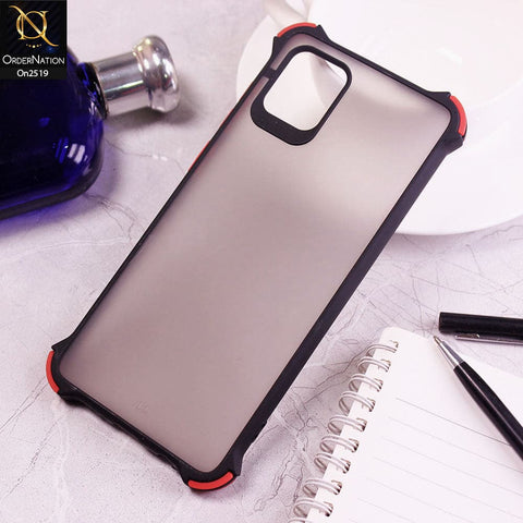 Samsung Galaxy Note 10 Lite - Black - Translucent Matte Shockproof Full Camera Protection Case - SPen Hole Not Available