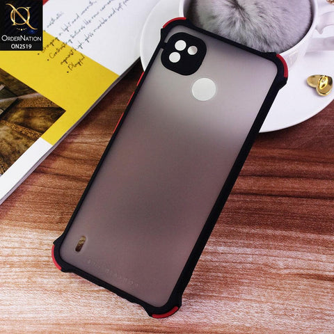 Tecno Pop 4 Cover - Black - Translucent Matte Shockproof Full Camera Protection Case