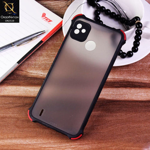 Tecno Pop 5 Cover - Black - Translucent Matte Shockproof Full Camera Protection Case