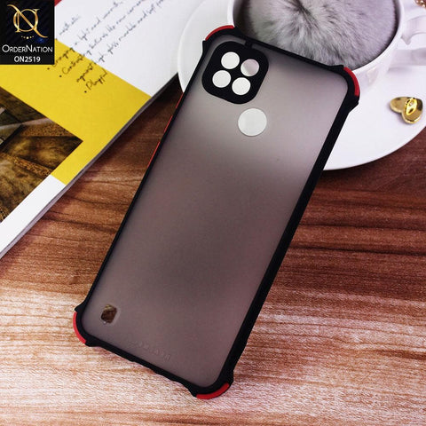 Realme C21 Cover - Black - Translucent Matte Shockproof Full Camera Protection Case