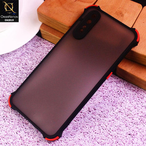 Vivo S1 Cover - Black - Translucent Matte Shockproof Full Camera Protection Case
