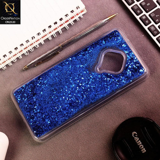 Vivo S1 Pro Cover - Blue - New Fashion Style Liquid Water Glitter Case