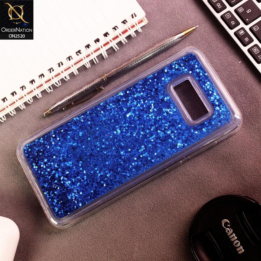 Samsung Galaxy S8 Plus Cover Blue New Fashion Style Liquid