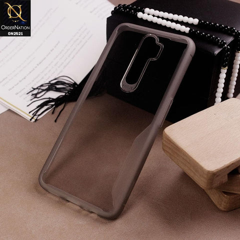Oppo A9 2020 Cover - Black - Soft Silicone Stylish Matte Borders Transparent Protectie Case