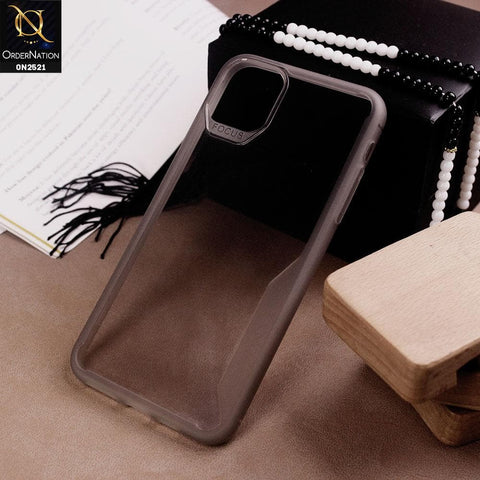 iPhone 11 Pro Cover - Black - Soft Silicone Stylish Matte Borders Transparent Protectie Case