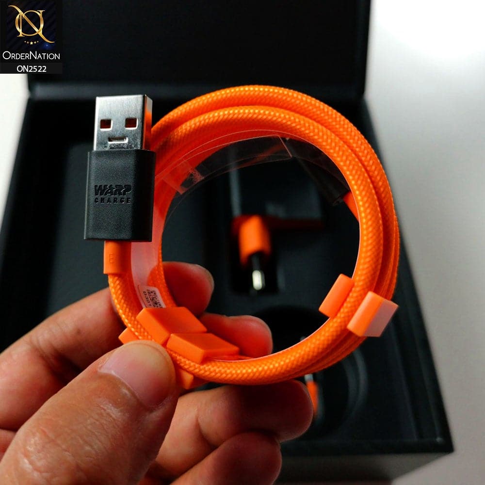 Orange - OnePlus Wrap Charge Typr-C Cable 100cm