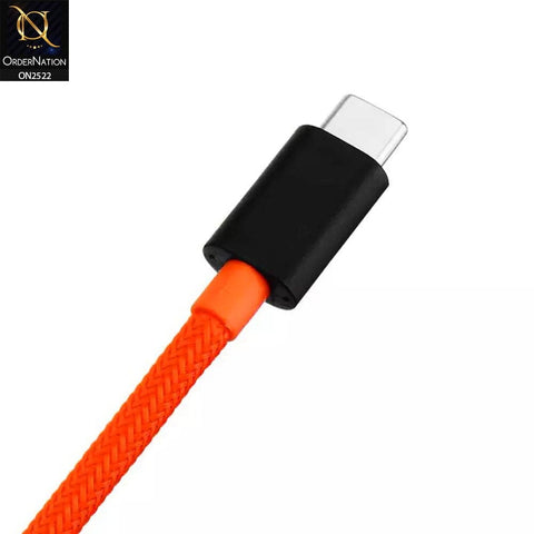 Orange - OnePlus Wrap Charge Typr-C Cable 100cm