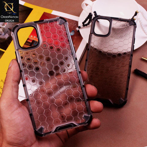 Huawei Nova 7i Cover - Black - Heavey Duty Hybrid Hive Shell Design PC, Tpu Protective Case