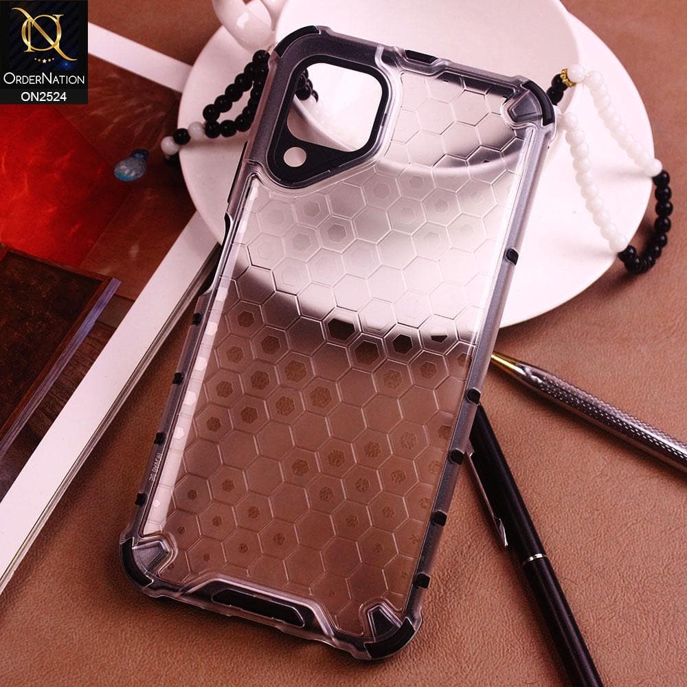Huawei Nova 7i Cover - White - Heavey Duty Hybrid Hive Shell Design PC, Tpu Protective Case