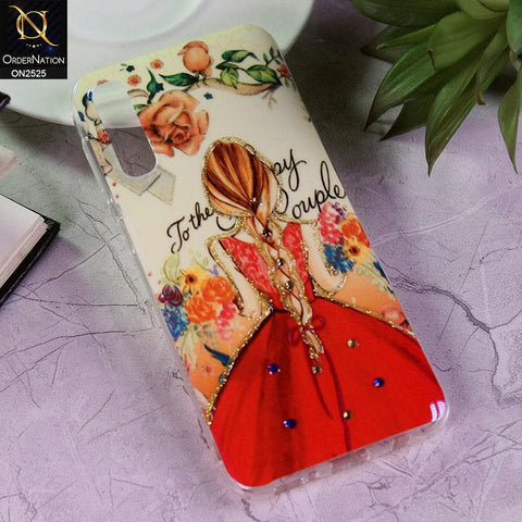 Samsung Galaxy A30s Cover - Design 3 - Girlish Fashion Style Shiny Soft Case