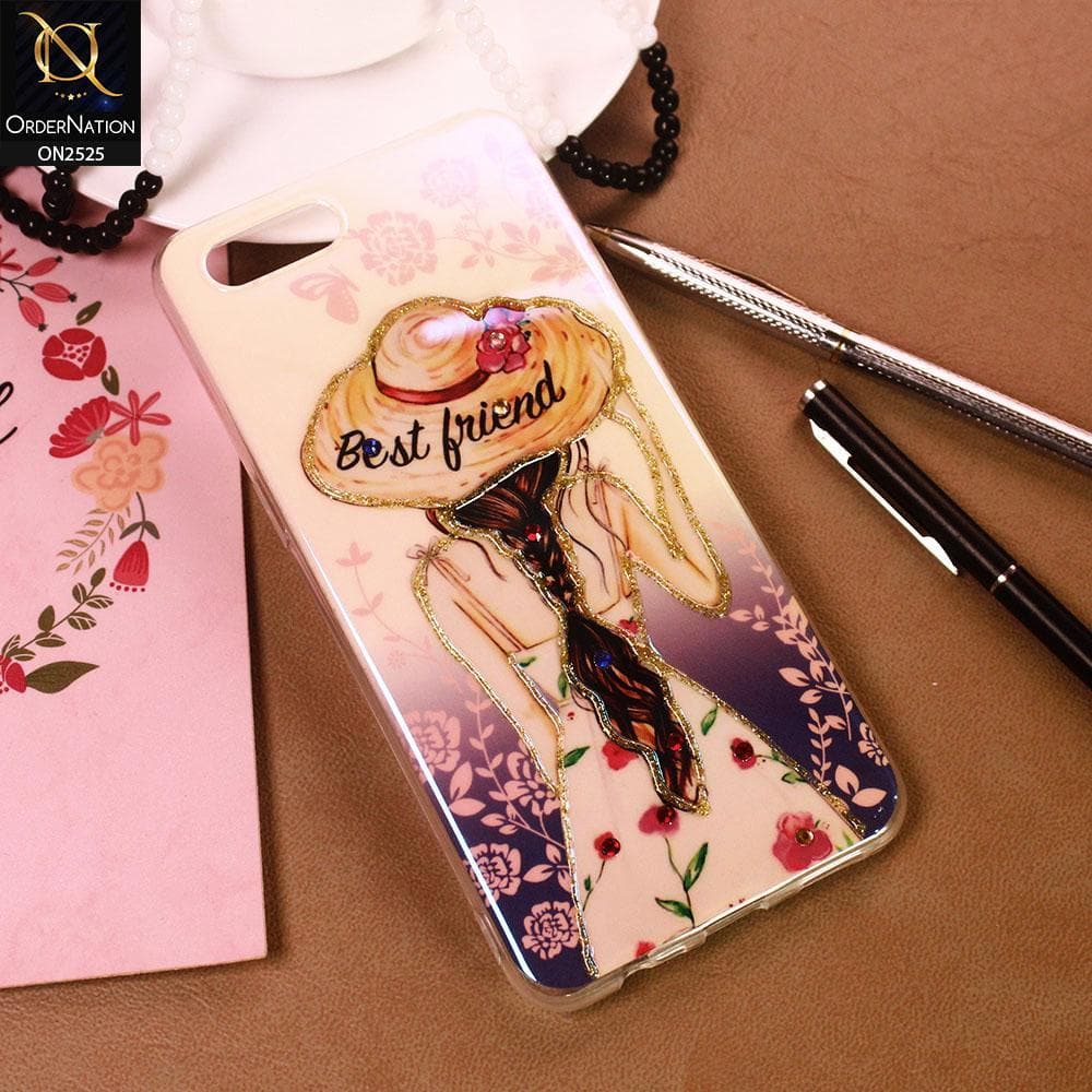 iPhone 8 / 7 Cover - Design 2 - Girlish Fashion Style Shiny Soft Case