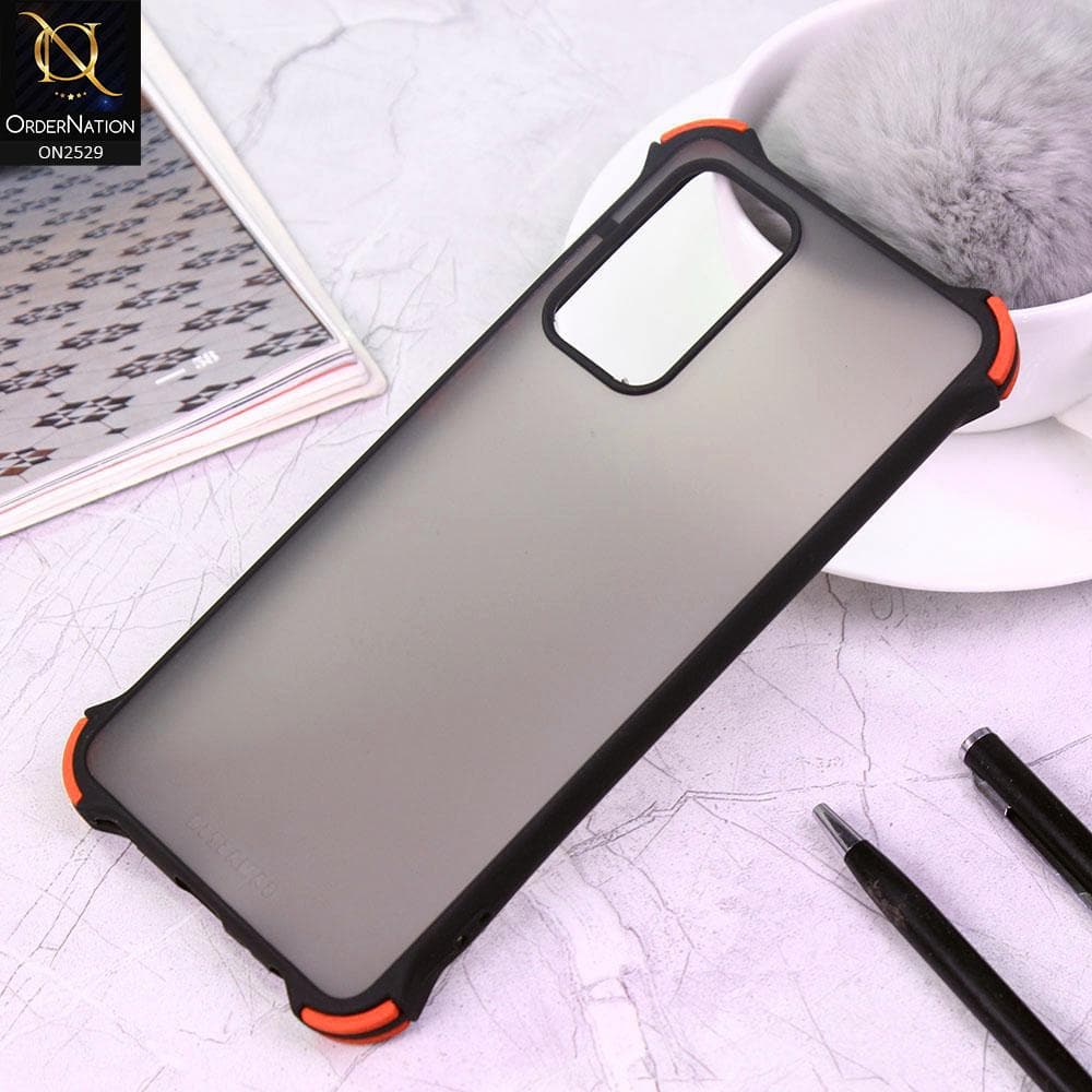 Samsung Galaxy A52s 5G Cover - Black - Translucent Matte Shockproof Camera Ring Protection Case