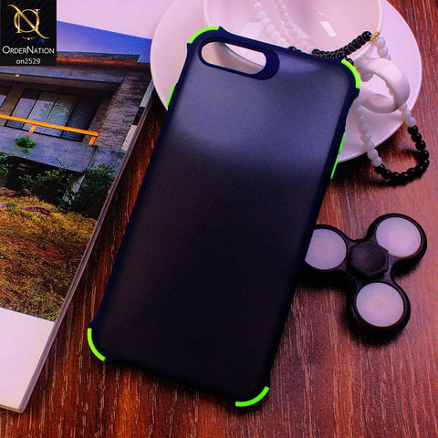 iPhone 6s Plus / 6 Plus - Blue - Translucent Matte Shockproof Camera Ring Protection Case