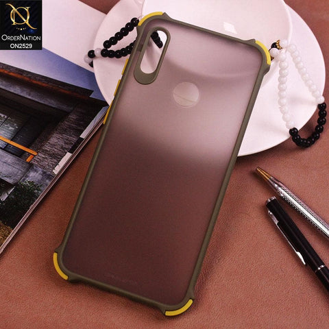 Huawei Y6s 2019 Cover - Light Green - Translucent Matte Shockproof Camera Ring Protection Case