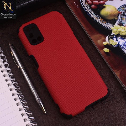 Oppo A72 Cover - Red - New Stylish Feelable Dotted Texture Soft Case