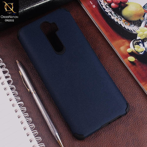 Oppo A5 2020 Cover - Blue - New Stylish Feelable Dotted Texture Soft Case