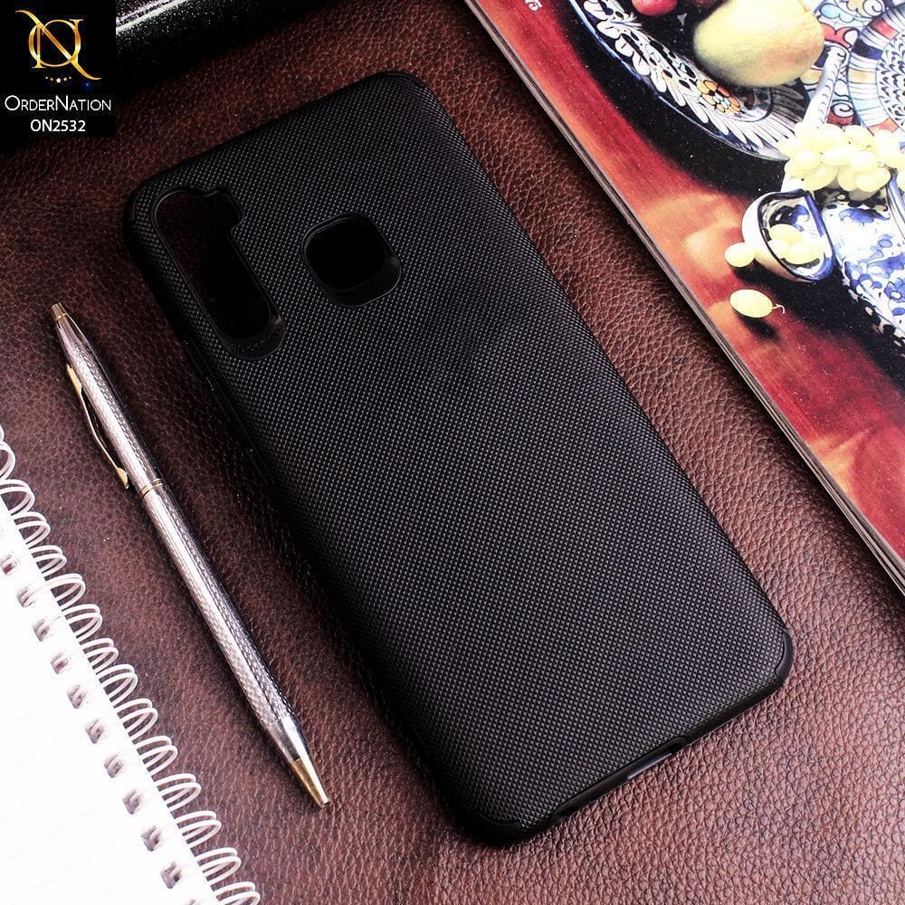 Infinix S5 Cover - Black - New Stylish Feelable Dotted Texture Soft Case