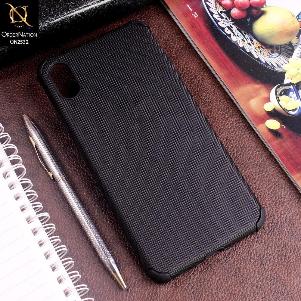 iPhone XS Max Cover - Black - New Stylish Feelable Dotted Texture Soft Case