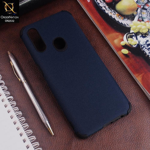 Oppo A31 Cover - Blue - New Stylish Feelable Dotted Texture Soft Case
