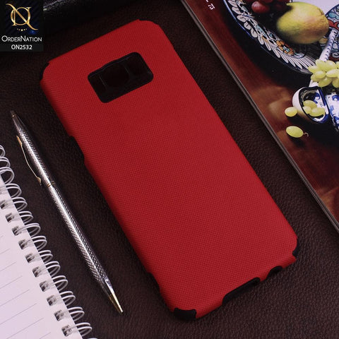 Samsung Galaxy S8 Plus Cover - Red - New Stylish Feelable Dotted Texture Soft Case