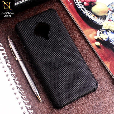 Vivo S1 Pro Cover - Black - New Stylish Feelable Dotted Texture Soft Case