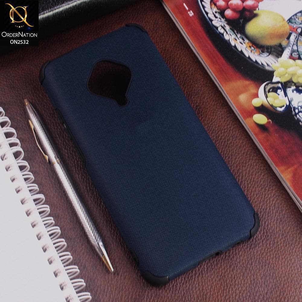 Vivo Y51 (2020 September) Cover - Blue - New Stylish Feelable Dotted Texture Soft Case