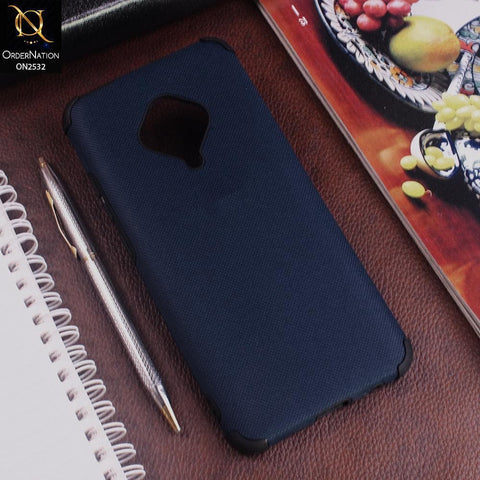 Vivo Y51 (2020 September) Cover - Blue - New Stylish Feelable Dotted Texture Soft Case