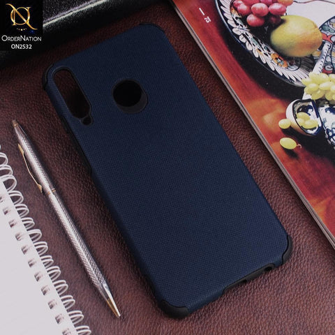 Huawei Y7P Cover - Blue - New Stylish Feelable Dotted Texture Soft Case