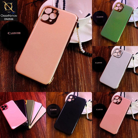 iPhone XS / X Cover - Black - Glossy Shine Electroplated Soft Border Case