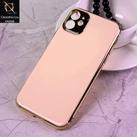 iPhone 11 Cover - Golden - Glossy Shine Electroplated Soft Border Case