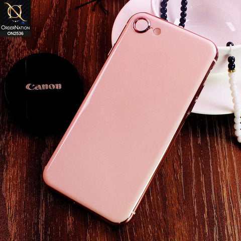 iPhone 8 / 7 Cover - Rose Gold - Glossy Shine Electroplated Soft Border Case