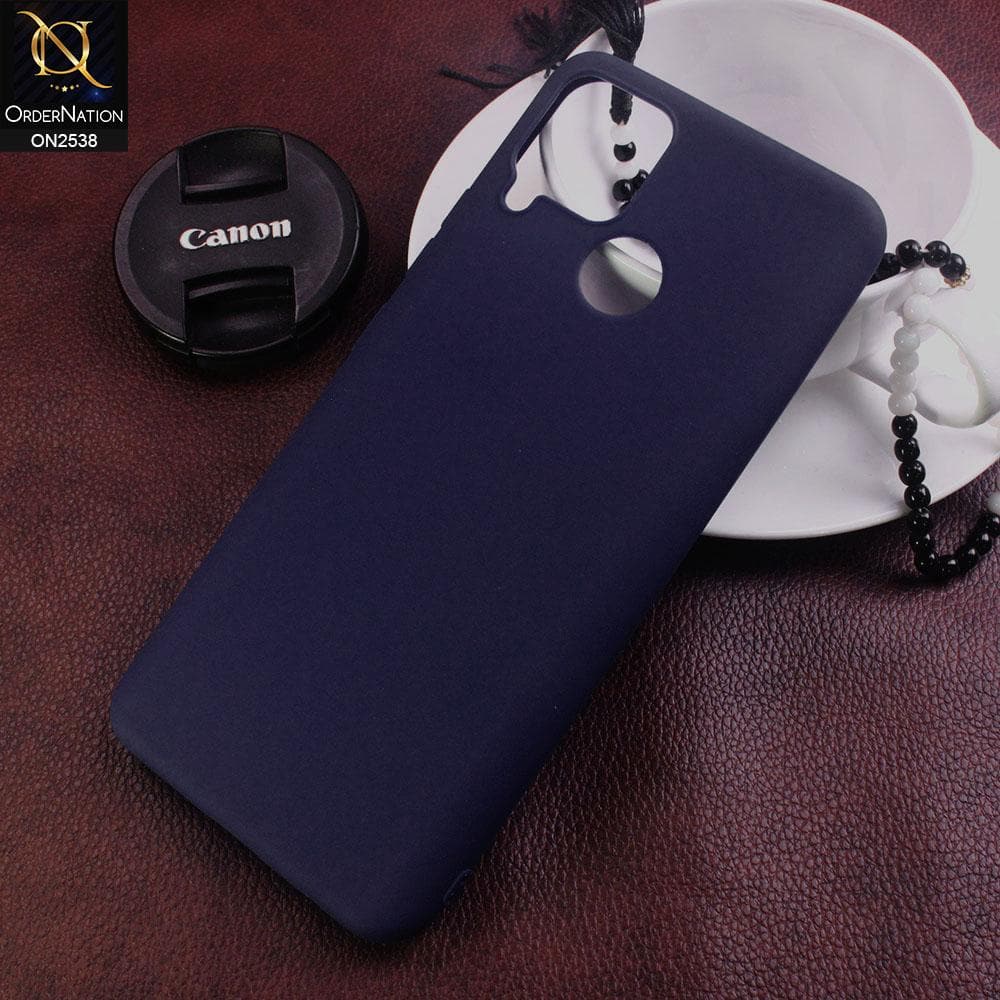 Realme C12 Cover - Blue - New Silicone Ultra Thin Soft Tpu Jelly Case