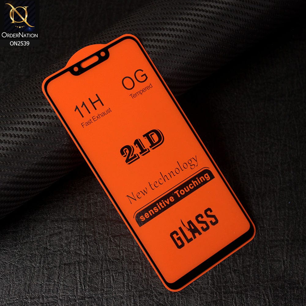 Huawei Nova 3i / P Smart Plus Cover - Black - Xtreme Quality 21D Tempered Glass With 9H Hardness