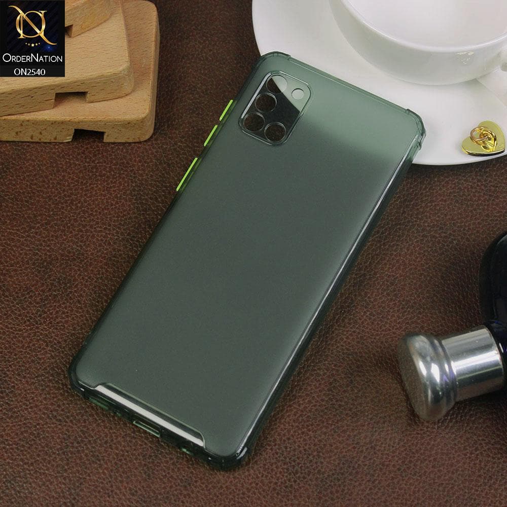 Samsung Galaxy A31 Cover - Green - Candy Assorted Color Soft Semi-Transparent Case