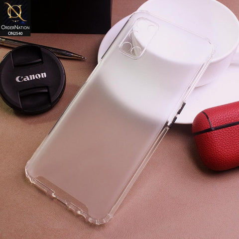 Oppo A52 Cover - White - Candy Assorted Color Soft Semi-Transparent Case
