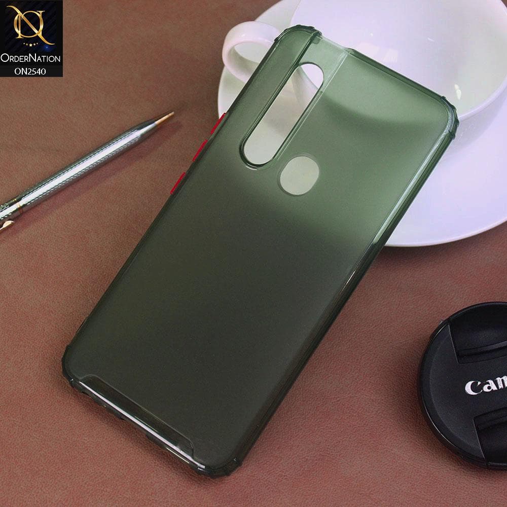 Tecno Camon 15 Pro Cover - Green - Candy Assorted Color Soft Semi-Transparent Case