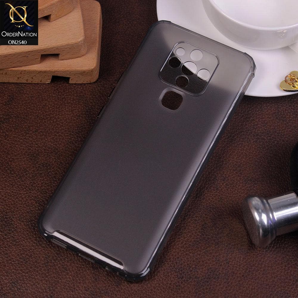 Tecno Camon 16 SE Cover - Black - Candy Assorted Color Soft Semi-Transparent Case