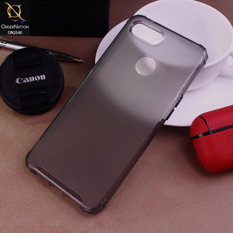 Realme 2 Pro Cover - Black - Candy Assorted Color Soft Semi-Transparent Case
