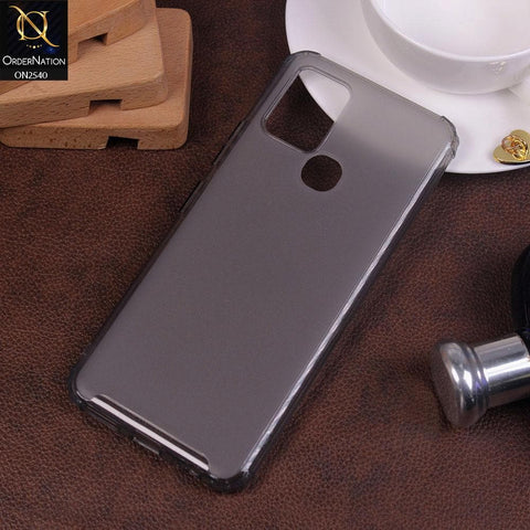 Infinix Hot 10 Cover - Black - Candy Assorted Color Soft Semi-Transparent Case