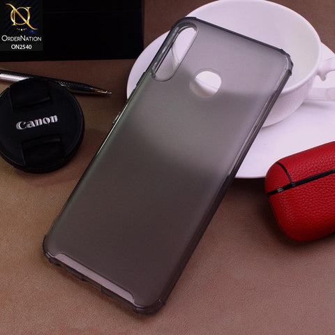 Tecno Camon 12 Cover - Black - Candy Assorted Color Soft Semi-Transparent Case