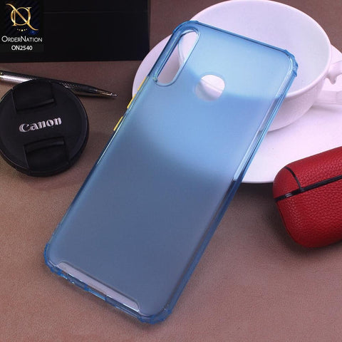 Tecno Camon 12 Cover - Blue - Candy Assorted Color Soft Semi-Transparent Case