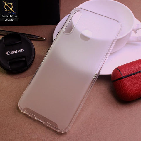 Tecno Spark 4 Cover - White - Candy Assorted Color Soft Semi-Transparent Case