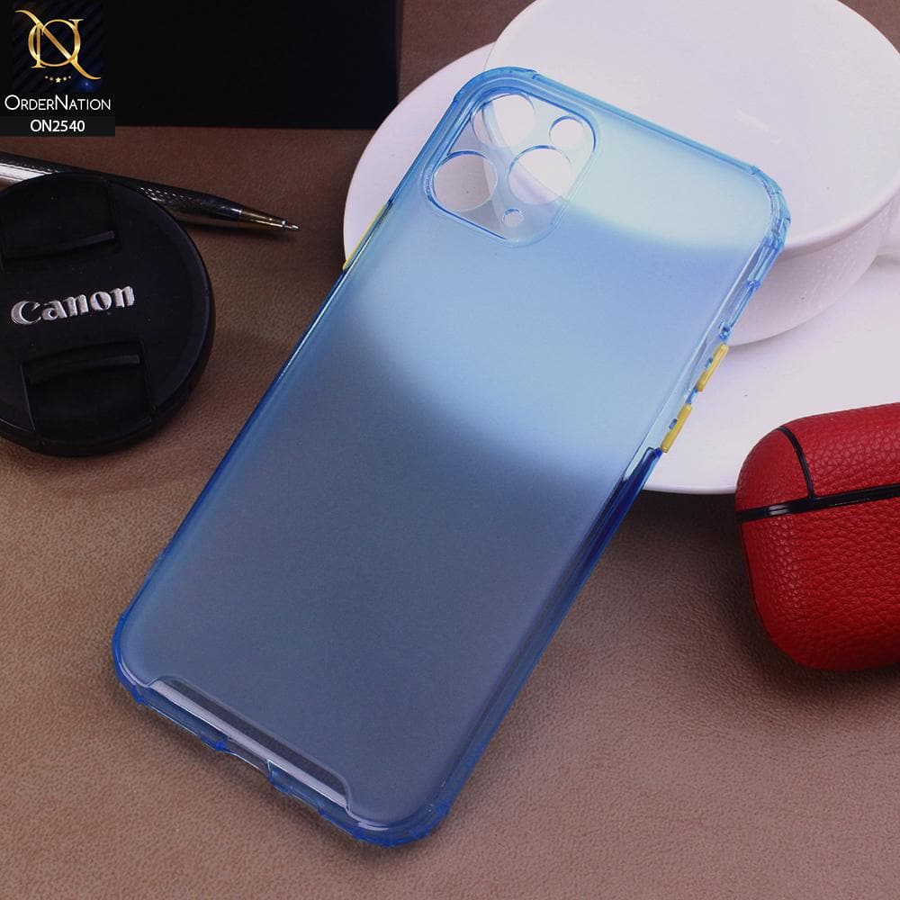 iPhone 11 Pro Cover - Blue - Candy Assorted Color Soft Semi-Transparent Case