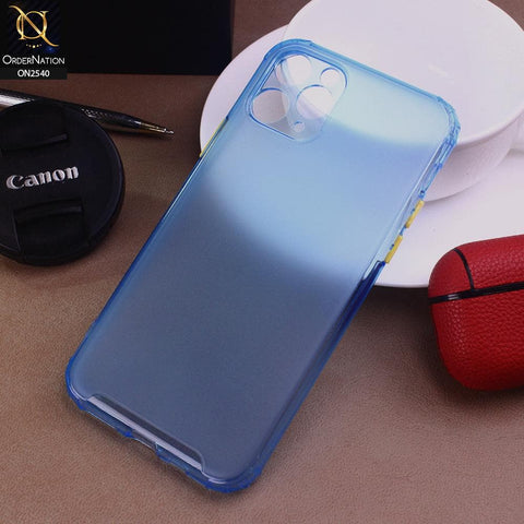 iPhone 11 Pro Cover - Blue - Candy Assorted Color Soft Semi-Transparent Case